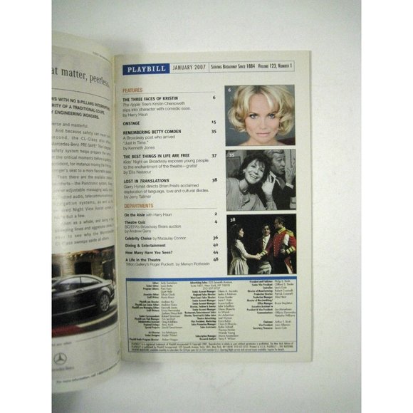 The Scene Playbill 2007 Second Stage Theatre Patricia Heaton Tony Shalhoub Welch - Picture 2 of 5